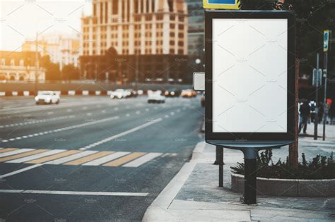 Blank billboard mockup on the street | Business Images ~ Creative Market