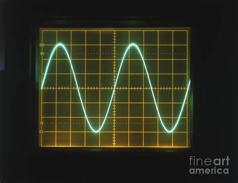 Sine Wave Displayed On Oscilloscope Photograph by Clive Streeter ...