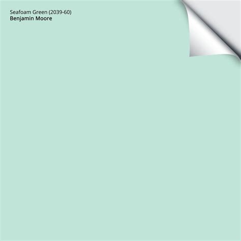 Seafoam Green Paint Sample by Benjamin Moore (2039-60) | Peel & Stick ...