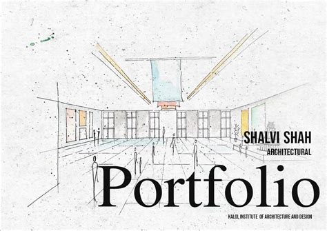 Architecture Portfolio Cover – Sketsa