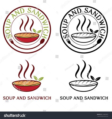 Soup Sandwich Labels Set Stock Vector (Royalty Free) 216805825 ...