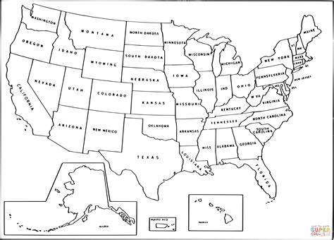 Coloring Page Map Of Usa Coloring Home Rugged Usa Coloring Pages ...