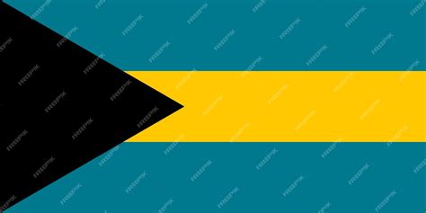 Premium Vector | Bahamas flag official colors and proportion Vector ...