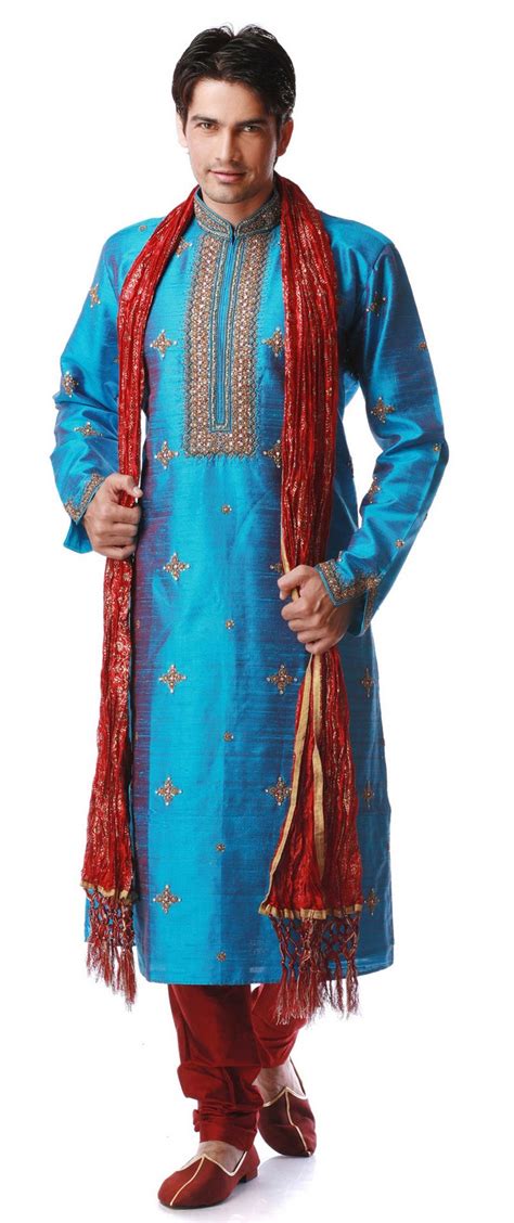 Indian Fashions & Styles: Kurta Pajama Men's Casual Long Sleeve Comfort ...