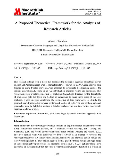 Theoretical framework research paper sample