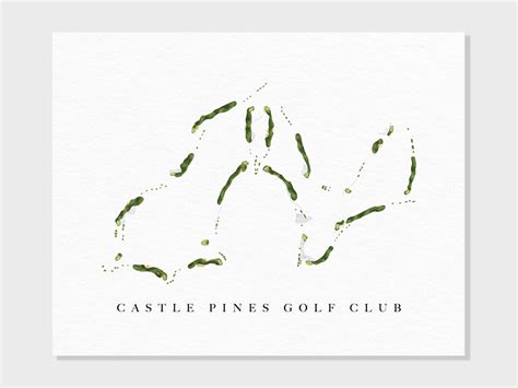 Castle Pines Golf Club Castle Pines, CO Golf Course Map, Personalized ...