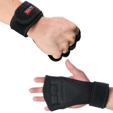 Weight Lifting Gloves Wrist Wraps Protection Fitness Gloves for Pull ...