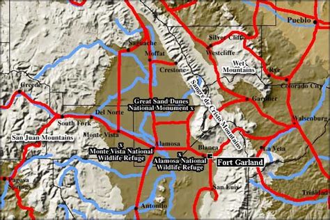 BILLYLAND - FORT GARLAND LOCATION MAP