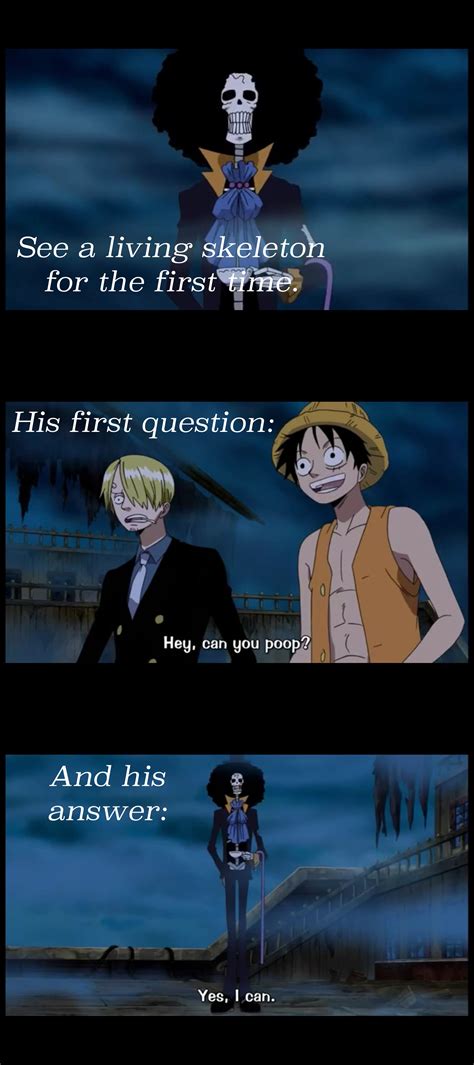 Luffy And Brook Brooks One Piece, Laugh Meme, One Piece Funny, Sumer ...