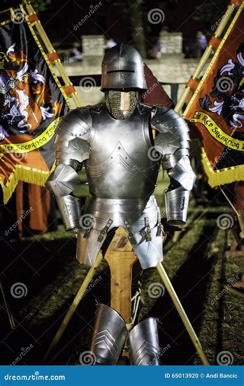 Medieval armor on a stand stock photo. Image of armor - 65013920