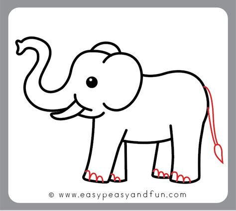 How To Easily Draw An Elephant at Drawing Tutorials