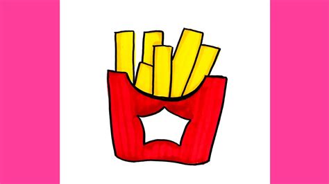 Cách vẽ khoai Tây chiên 🍟 | how to draw french fries | THƯ VẼ - YouTube