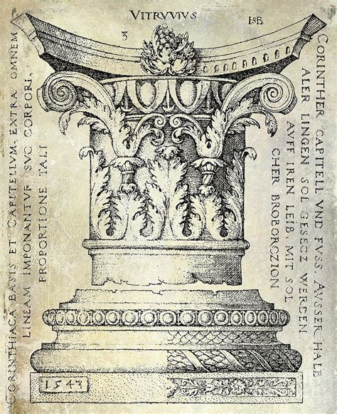 Corinthian Column Drawing by Jon Neidert - Fine Art America