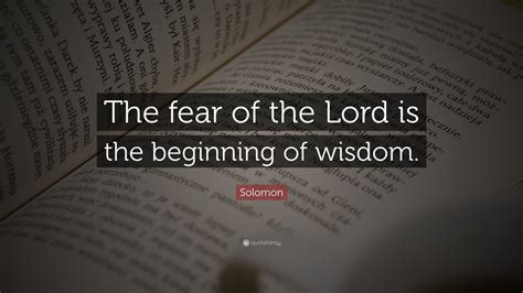 Fear Of The Lord Quotes