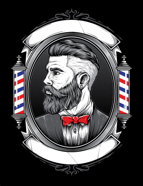 Barber Shop Logo Psd - Barber Shop Logo | Creative Illustrator ...