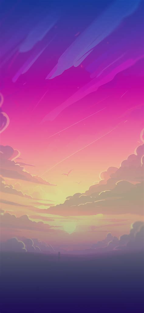 Clouds & Sunset Hot Pink Wallpapers - Clouds Aesthetic Wallpaper