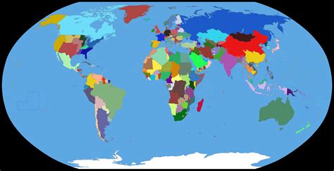 Map of /r/worldpowers, a country role-playing game, in 2031 : imaginarymaps