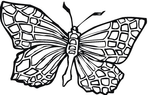 free printable butterfly coloring pages for kids - beautiful butterfly ...