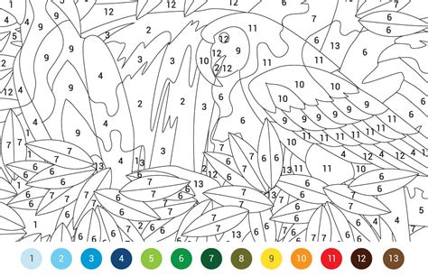 Printable Paint By Numbers With Color Key - Printable Word Searches