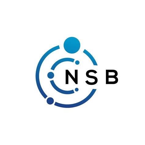 NSB letter technology logo design on white background. NSB creative ...