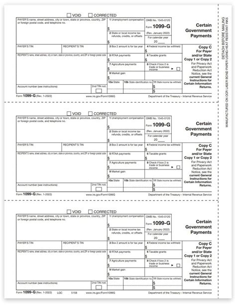 1099G Tax Form for Certain Government Payments - DiscountTaxForms