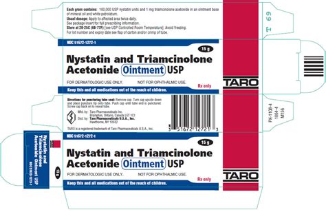 Nystatin And Triamcinolone Acetonide Ointment Nystatin And ...