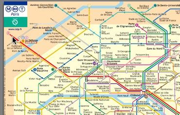 Map Of Paris Subway - Tourist Map Of English