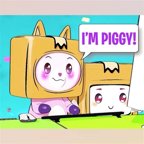 LankyBox World on Instagram: “Foxy & Boxy play ROBLOX PIGGY 😂 # ...