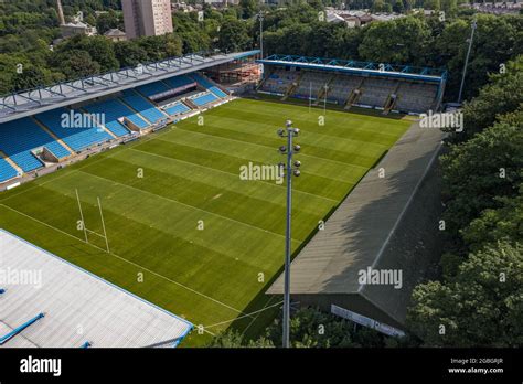 Halifax Town Football Club The Shay Stadium Construction Aerial Drone ...