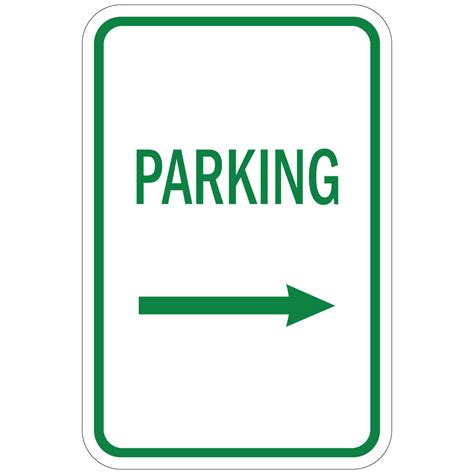 Parking With Right Arrow Aluminum METAL Sign | eBay