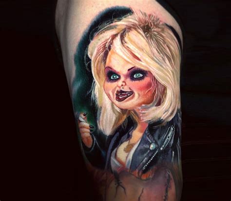 Bride of Chucky tattoo by Paul Acker | Photo 32165