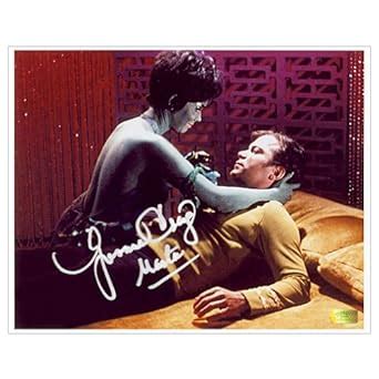 Yvonne Craig Autographed 8x10 Star Trek Marta and Captain Kirk Photo at ...