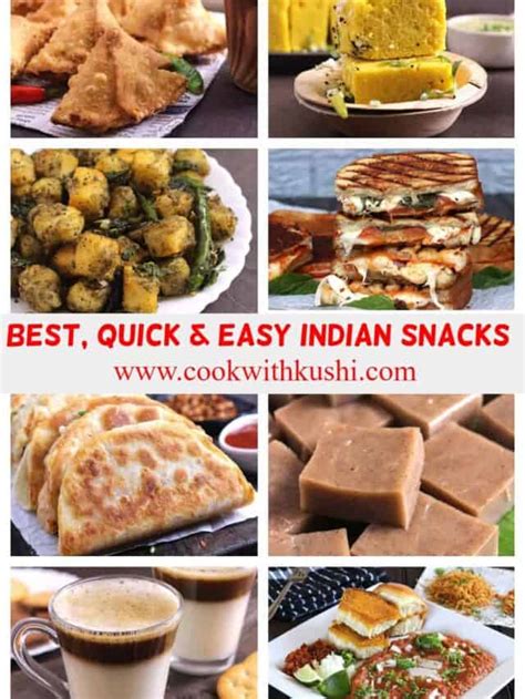 Evening Indian Snacks Recipes - Cook with Kushi