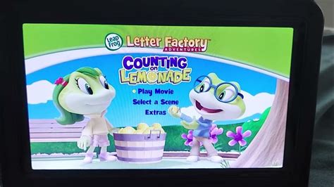 Leapfrog - Letter Factory Adventures: Counting on Lemonade DVD Menu ...