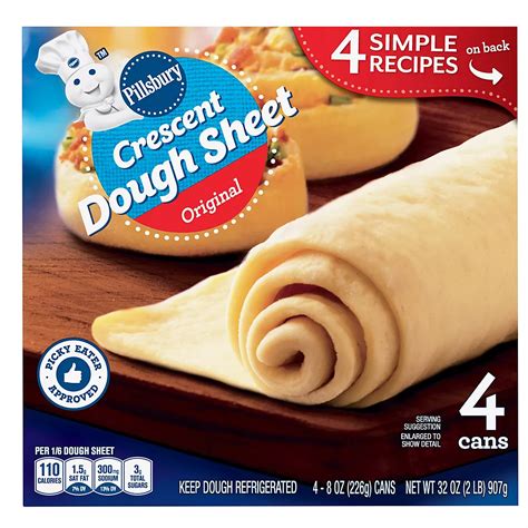 Pillsbury Original Crescent Dough Sheet, 4 ct. | BJ's Wholesale Club