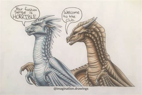 Winter and Qibli by ImaginationDraws on DeviantArt | Wings of fire ...