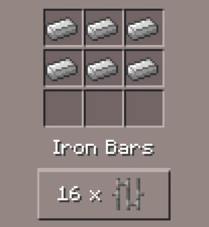 Iron Bars: Minecraft Pocket Edition: CanTeach