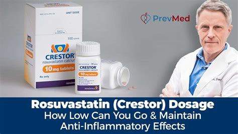 Rosuvastatin (Crestor) Dosage - how low can you go? and maintain anti ...