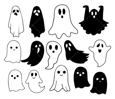 Ghost SVG, PNG, PDF, Halloween SVG, Cute Ghost SVG, Boo SVG