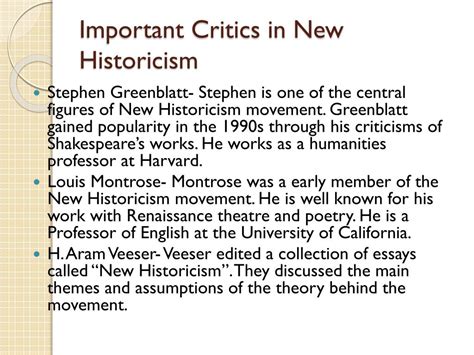 PPT - Historical Criticism New Historicism, Cultural Studies (1980s ...