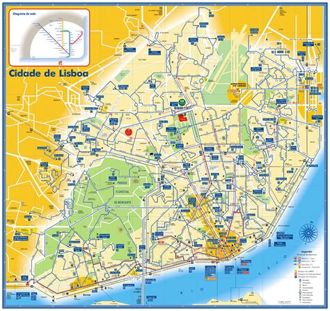 Map of Lisbon - ToursMaps.com