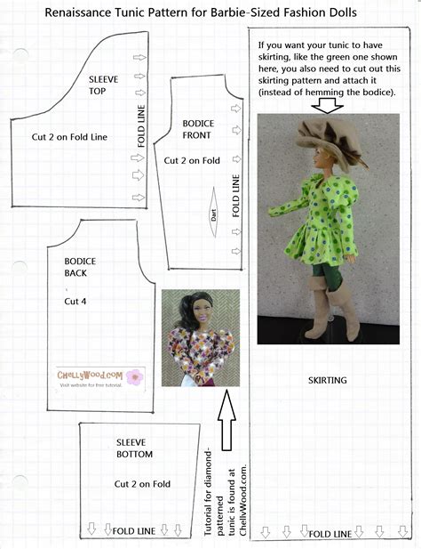 #Renaissance tunic for Fashion #Dolls is #12 on my top free sewing ...