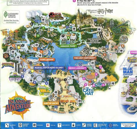 Theme Park Page - Park Map Archive - Universal Florida Park Map ...