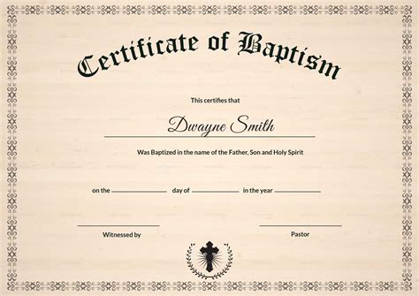 001 Certificate Of Baptism Template Unique Ideas Catholic in Christian ...