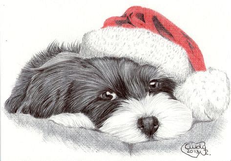 Christmas Dog by Cindy-R.deviantart.com on @DeviantArt (With images ...