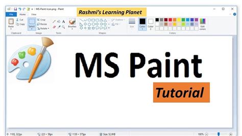 Tutorial of MS Paint | Paint program, Microsoft word lessons, Poster ...