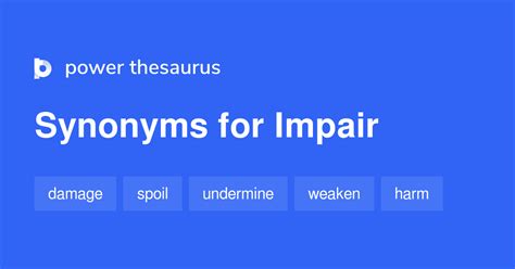 Impair synonyms - 2 009 Words and Phrases for Impair