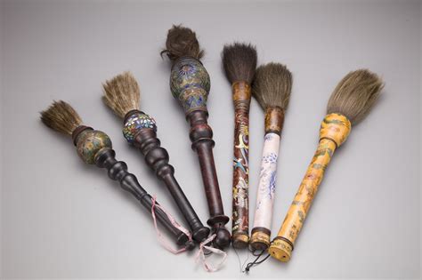 Six Chinese calligraphy brushes