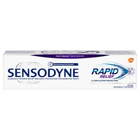 SENSODYNE Rapid Relief & Long Lasting Protection Fast Relief Toothpaste ...