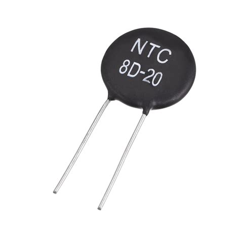 NTC Thermistor Resistors 8D-20 6A 8 Ohm Temperature Sensor 5 Pcs ...